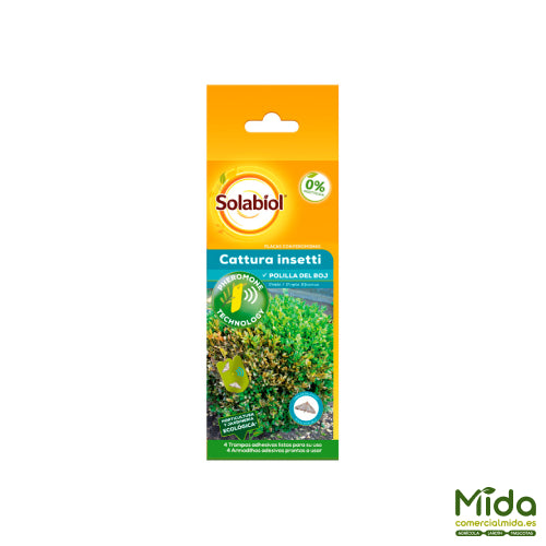 PLACAS CON FEROMONAS SOLABIOL contra la tuta absoluta para jardinería ecológica