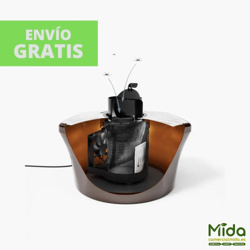 Interior de la trampa mosquitera BIOGENTS BG Mosquitaire Trampa Electrica para Mosquitos en Exteriores