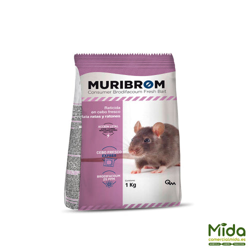 Bolsa de 1Kg de Muribrom Cebo Fresco Exprés Brodifacoum