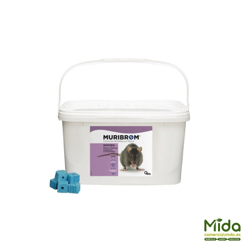 Quimunsa RATICIDA bloque Consumer Bromadiolona Cubo 3kg