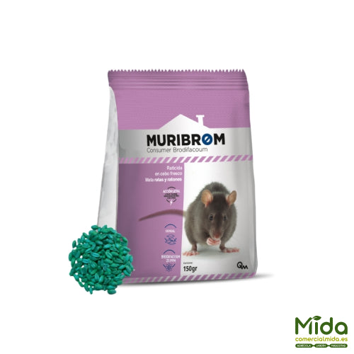 Quimunsa RATICIDA MURIBROM Consumer Cereal Bolsa 150g