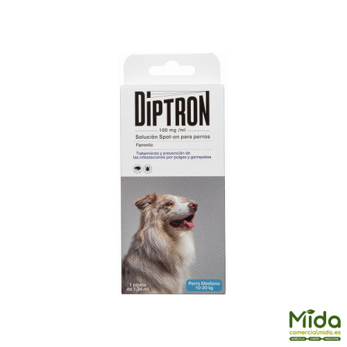 Quimunsa DIPTRON Solucion Spot On Antiparasitario Perro Mediano