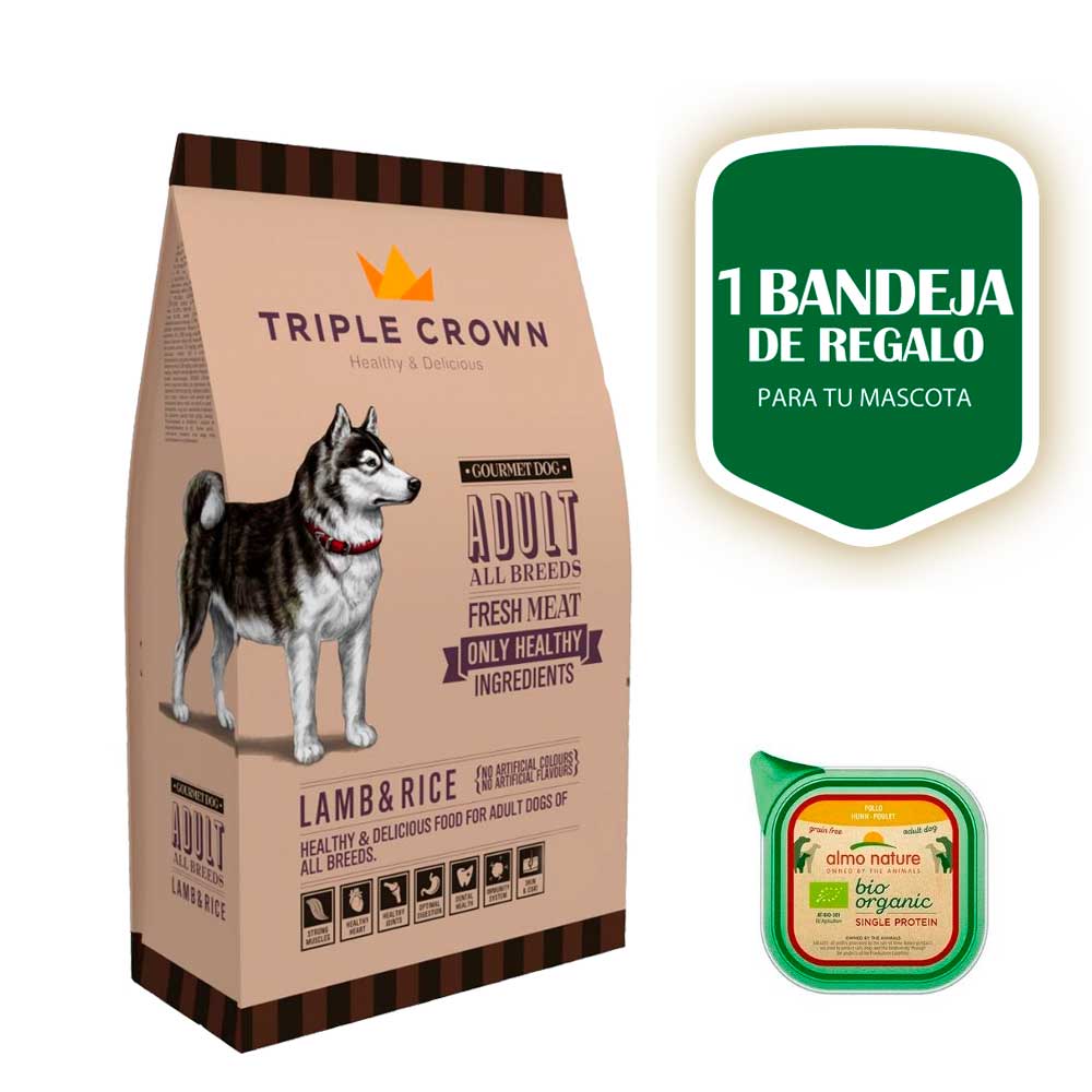 I think TRIPLE CROWN GOURMET DOG for adult dogs