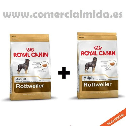 Pack ahorro Pienso para perros ROYAL CANIN ROTTWEILER ADULT. Envío gratis 24/48 horas.