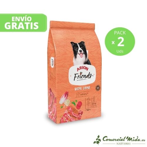 Pack Arion Friends Vital Lamb cordero y arroz para perros 2x14Kg