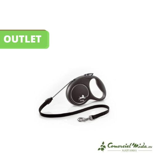 Flexi Design Correo Cordón Negro Plata