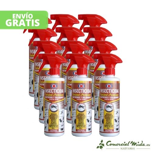 Insecticida PREMIUM contra insectos voladores y rastreros 500 ml pack 12 unidades