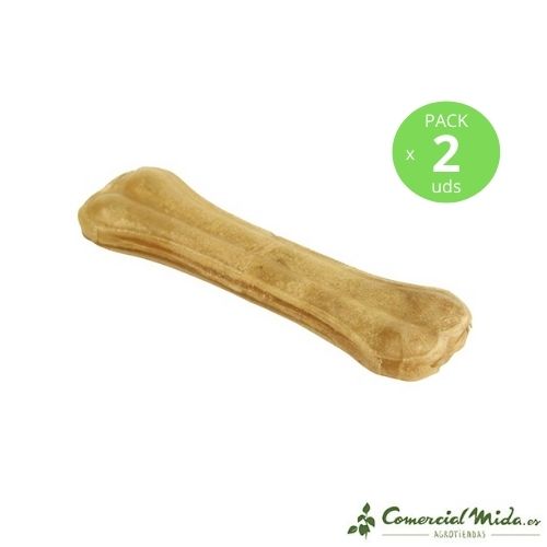 Huesos de piel de vacuno 16 cm para perro de Kerbl