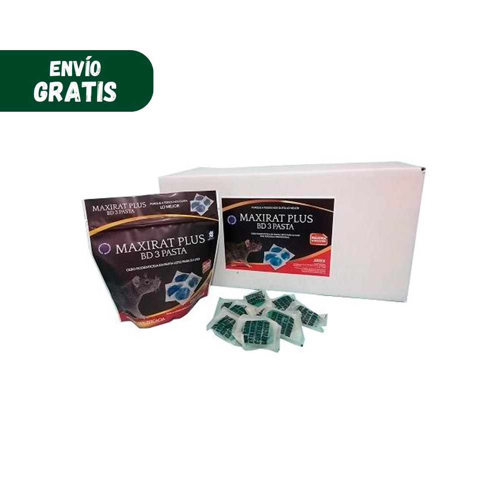 MaxiRat Plus Brodifacoum Caja raticida