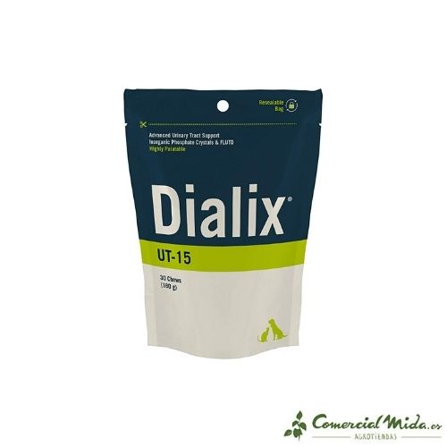 Suplemento alimenticio para perros y gatos Dialix UT-15 30 chews de Vetnova