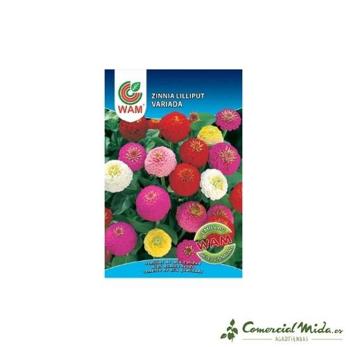 Semillas de Zinnia Lilliput Variada 0,9 gr de Wam